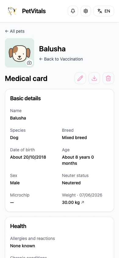 Balusha and Socrates: sample health records